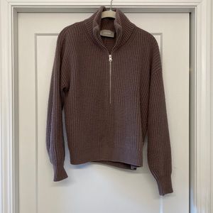 Everlane half zip sweater
